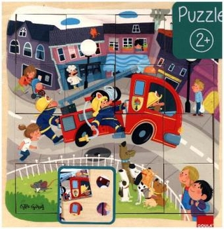 Feuerwehrfahrzeug (Holzpuzzle)