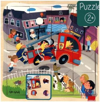 Feuerwehrfahrzeug (Holzpuzzle)