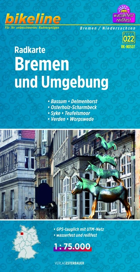 Radkarte Bremen und Umgebung (RK-NDS07) - 