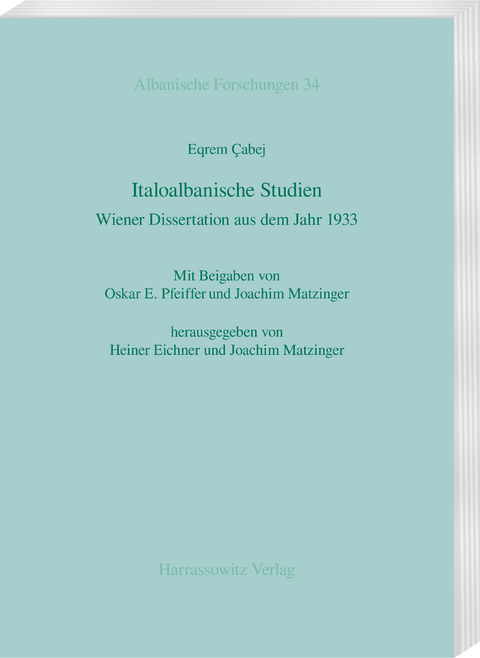Italoalbanische Studien - Eqrem &Ccedil;abej
