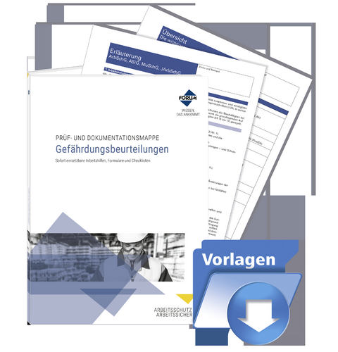 Pr&uuml;f- und Dokumentationsmappe: Gef&auml;hrdungsbeurteilungen