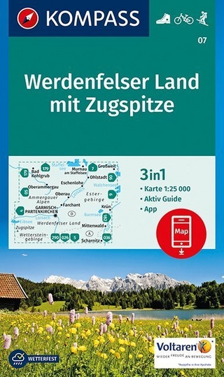 KOMPASS Wanderkarte Werdenfelser Land mit Zugspitze