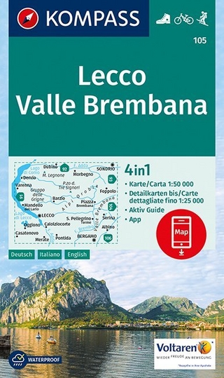 KOMPASS Wanderkarte Lecco, Valle Brembana