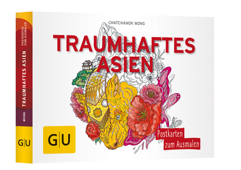 Traumhaftes Asien: Postkartenbuch zum Ausmalen