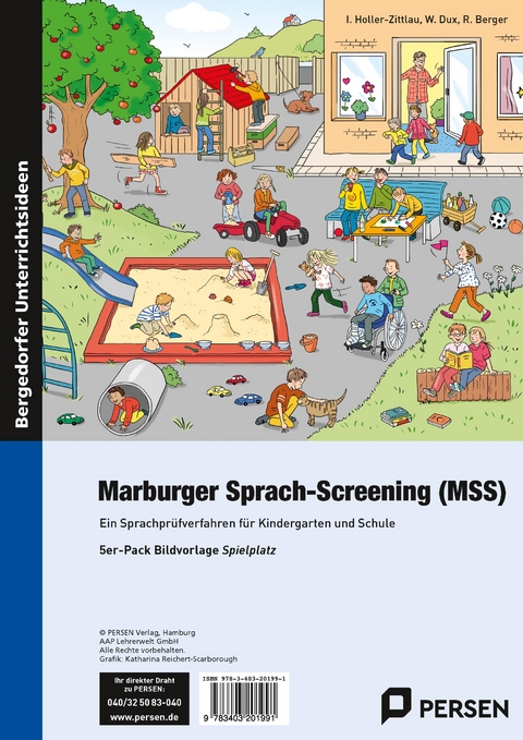 Marburger Sprach-Screening (MSS) - Bildvorlagen - I. Holler-Zittlau, W. Dux, R. Berger