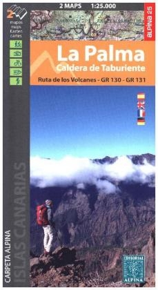 La Palma - Caldera Taburiente map&hiking guide