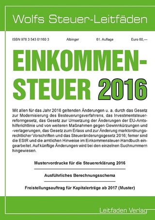 Einkommensteuer für 2016