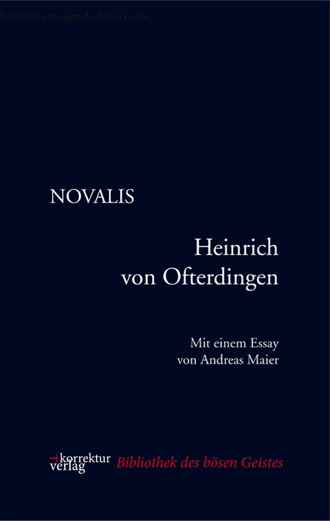 Heinrich von Ofterdingen - : NOVALIS