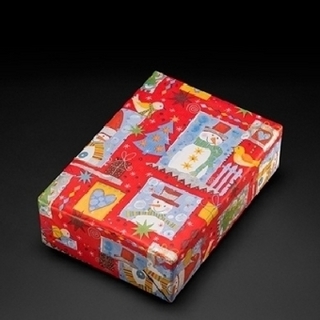 Geschenkpapier Neukirch rot we (Rolle 30 cm)