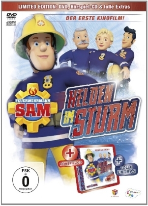 Feuerwehrmann Sam - Helden im Sturm (Kinofilm), 1 DVD + 1 Audio-CD