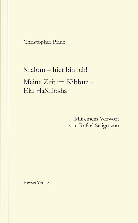 Shalom &ndash; hier bin ich! - Christopher Prinz