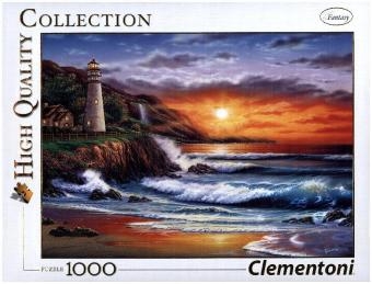 Leuchtturm bei Sonnenuntergang (Puzzle)