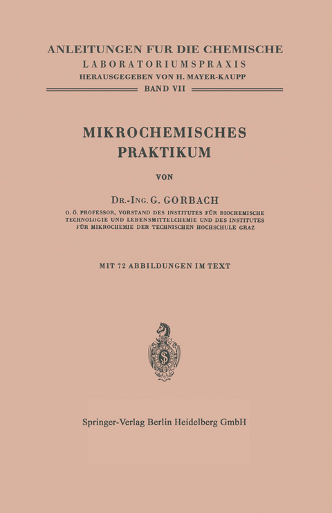 Mikrochemisches Praktikum - Georg Gorbach