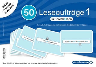50 Leseaufträge 1 in der Box in Sprechsilben