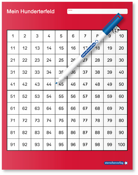 Mein Hunderterfeld mit Stift - Katrin Langhans