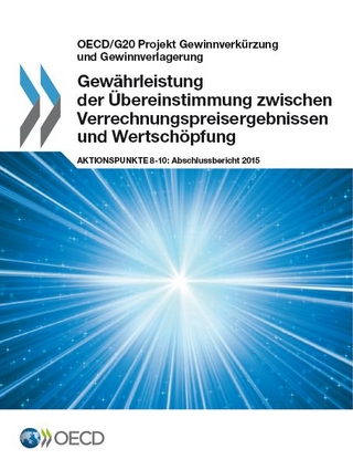 OECD/G20 Projekt Gewinnverkürzung und Gewinnverlagerung Gewährleistung der Übereinstimmung zwischen Verrechnungspreisergebnissen und Wertschöpfung