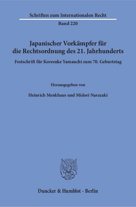 Japanischer Vork&auml;mpfer f&uuml;r die Rechtsordnung des 21. Jahrhunderts. - 