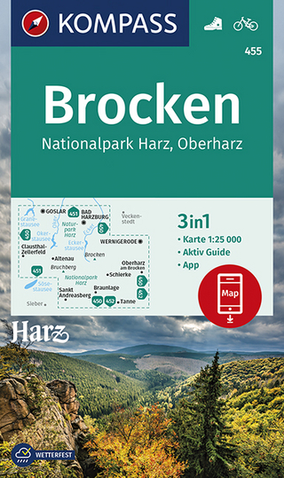 KOMPASS Wanderkarte Brocken, Nationalpark Harz, Oberharz 1:25T