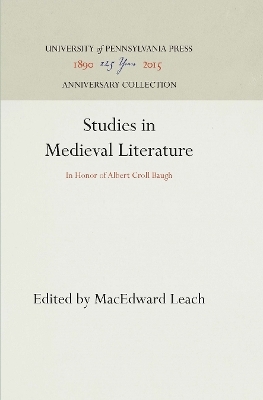 Studies in Medieval Literature - 