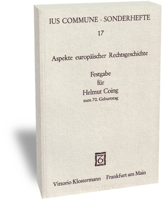 Aspekte europäischer Rechtsgeschichte