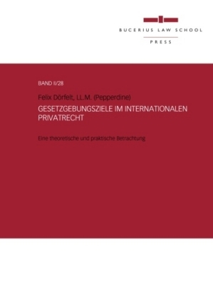 Gesetzgebungsziele im Internationalen Privatrecht