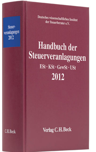 Handbuch der Steuerveranlagungen 2012