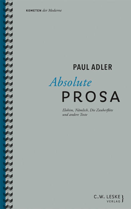 Absolute Prosa - Paul Adler
