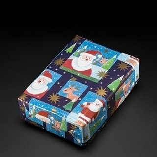 Geschenkpapier Triberg blau gN (Rolle 30 cm)