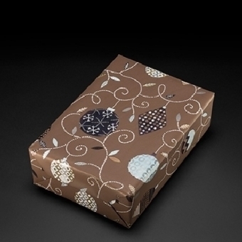 Geschenkpapier Svanesund braun gN (Rolle 30 cm)