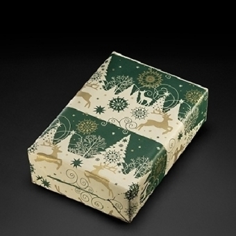 Geschenkpapier Lech gr&uuml;n we (Rolle 30 cm)