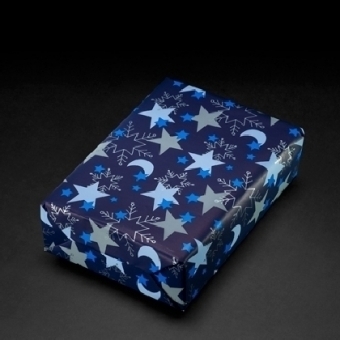 Geschenkpapier G&ouml;tzis blau mg (Rolle 30 cm)