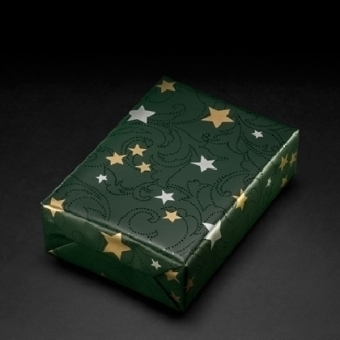 Geschenkpapier Bormio gr&uuml;n mg (Rolle 30 cm)