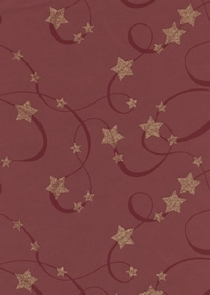 Geschenkpapier Aurora rot, 25 Bogen (70 x 100 cm)