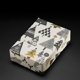 Geschenkpapier Engadin LWC 5-farbig (Rolle 30 cm)