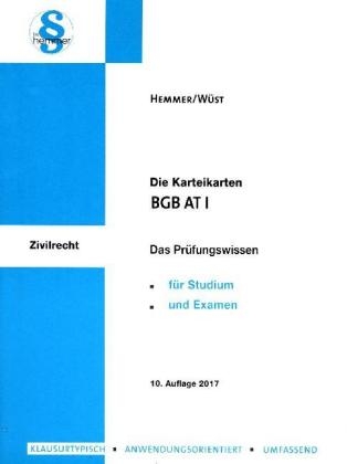 BGB AT I - Karl-Edmund Hemmer, Achim Wüst