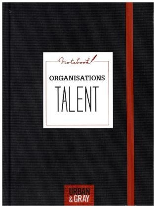 Notizbuch - Notebook ORGANISATIONSTALENT (Stoffeinband)