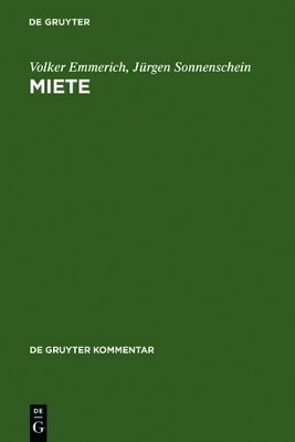 Miete - Volker Emmerich, Jürgen Sonnenschein