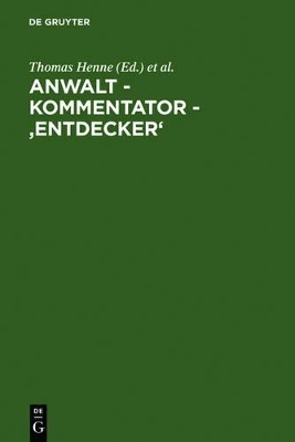Anwalt - Kommentator - 'Entdecker' - 