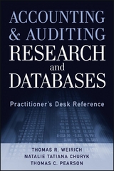 Accounting and Auditing Research and Databases - Thomas R. Weirich, Natalie Tatiana Churyk, Thomas C. Pearson