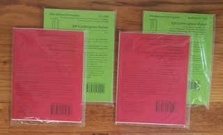 Paket SCHÖNFELDER & SARTORIUS Griffregister + Folien zum Einheften und Unterteilen der Beck'schen Gesetzessammlungen