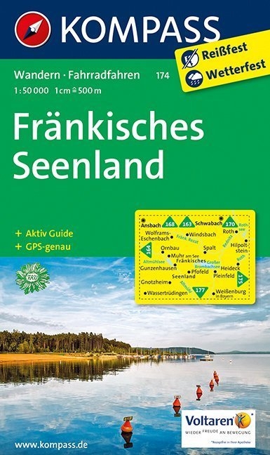 KOMPASS Wanderkarte Fr&auml;nkisches Seenland - 