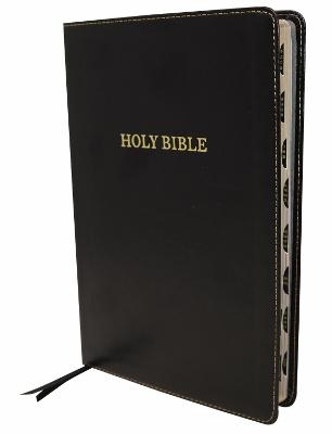 KJV Holy Bible: Large Print Thinline, Black Leathersoft, Red Letter, Comfort Print (Thumb Indexed): King James Version -  Zondervan