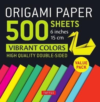 Origami Paper 500 sheets Vibrant Colors 6" (15 cm) - 