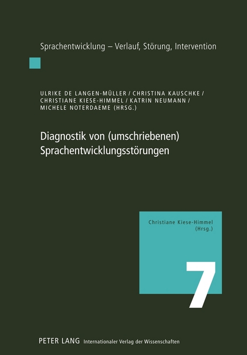 Diagnostik von (umschriebenen) Sprachentwicklungsst&ouml;rungen - 