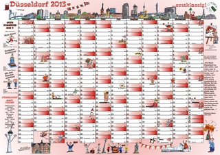 HANSEL Cartoons Jahresplaner Düsseldorf 2013