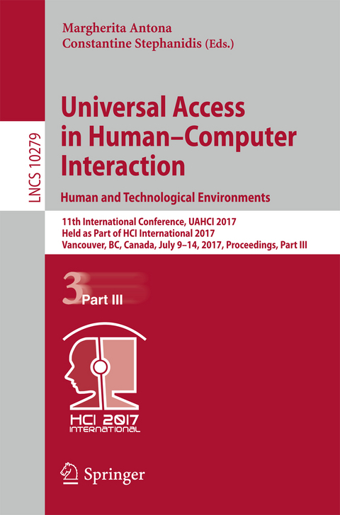 Universal Access in Human–Computer Interaction. Human and Technological Environments - 