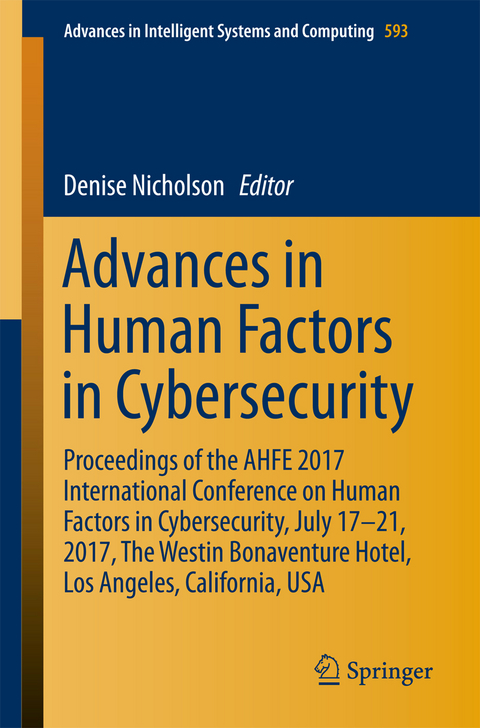 Advances in Human Factors in Cybersecurity - 