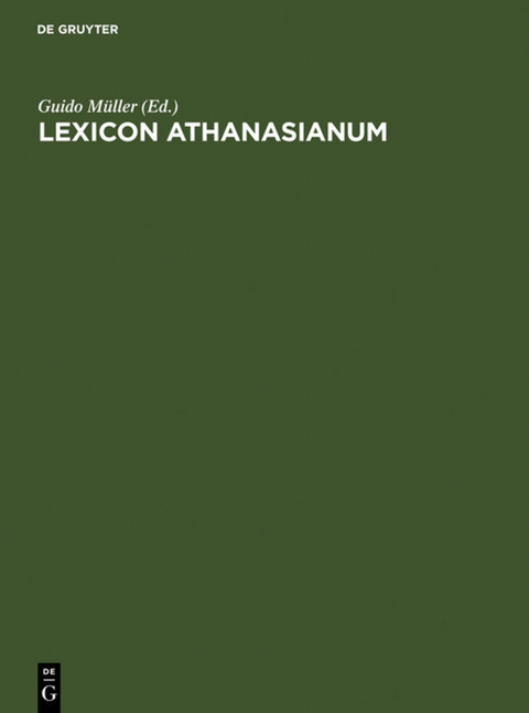 Lexicon Athanasianum - 