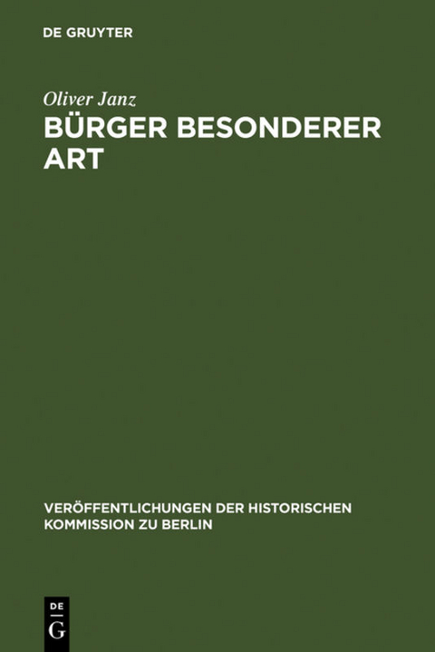 B&uuml;rger besonderer Art - Oliver Janz