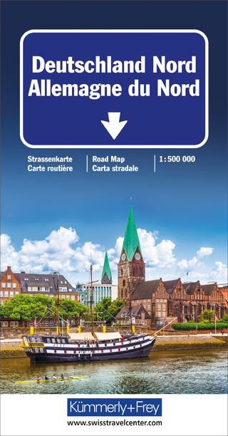 Deutschland Nord Strassenkarte 1:500 000